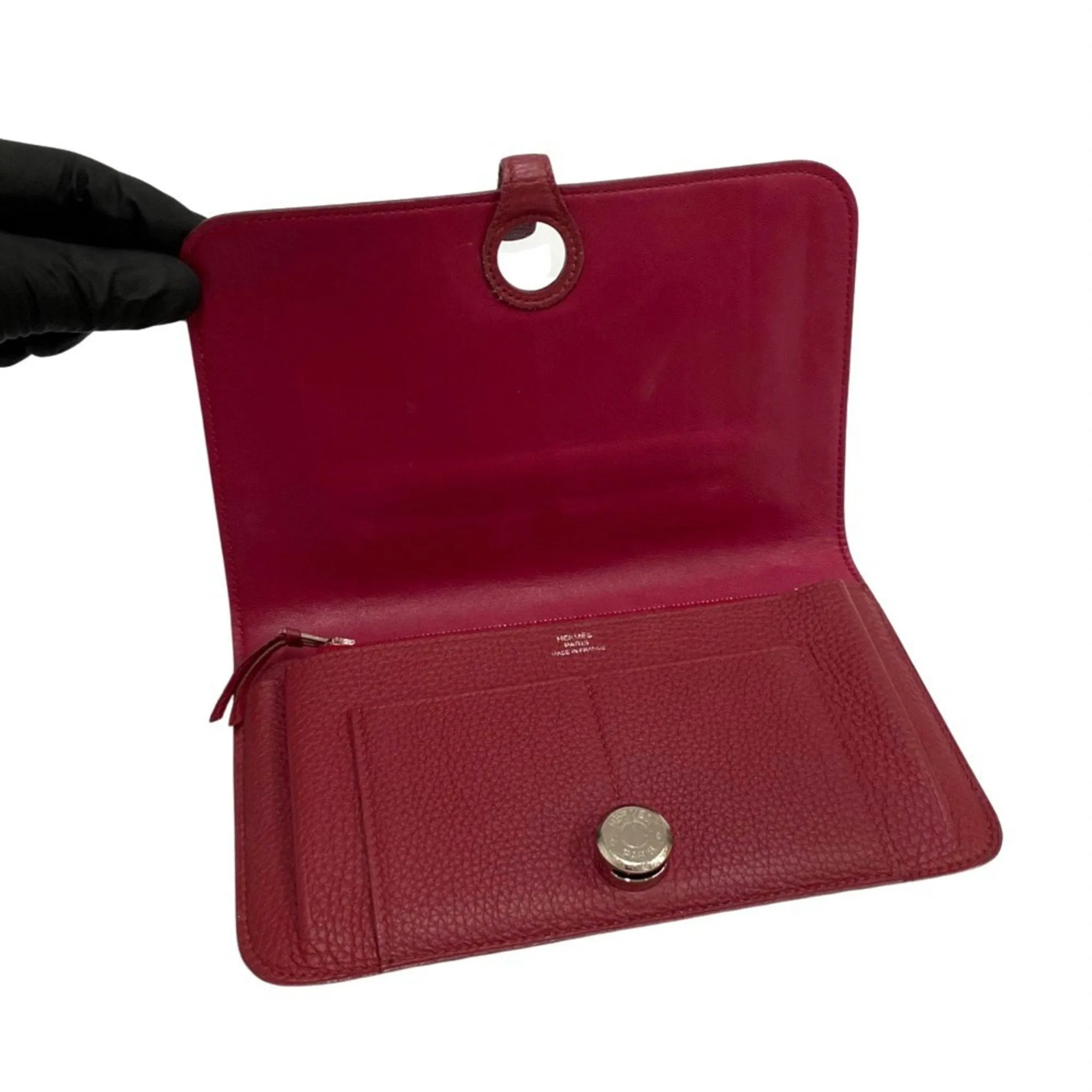 Herms Dogon Burgundy Leather Accessories