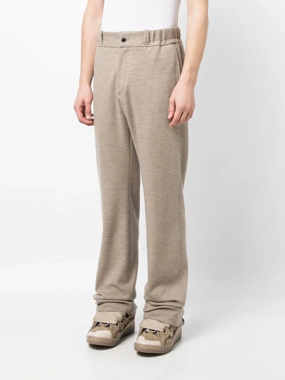 High-Rise Straight-Leg Trousers