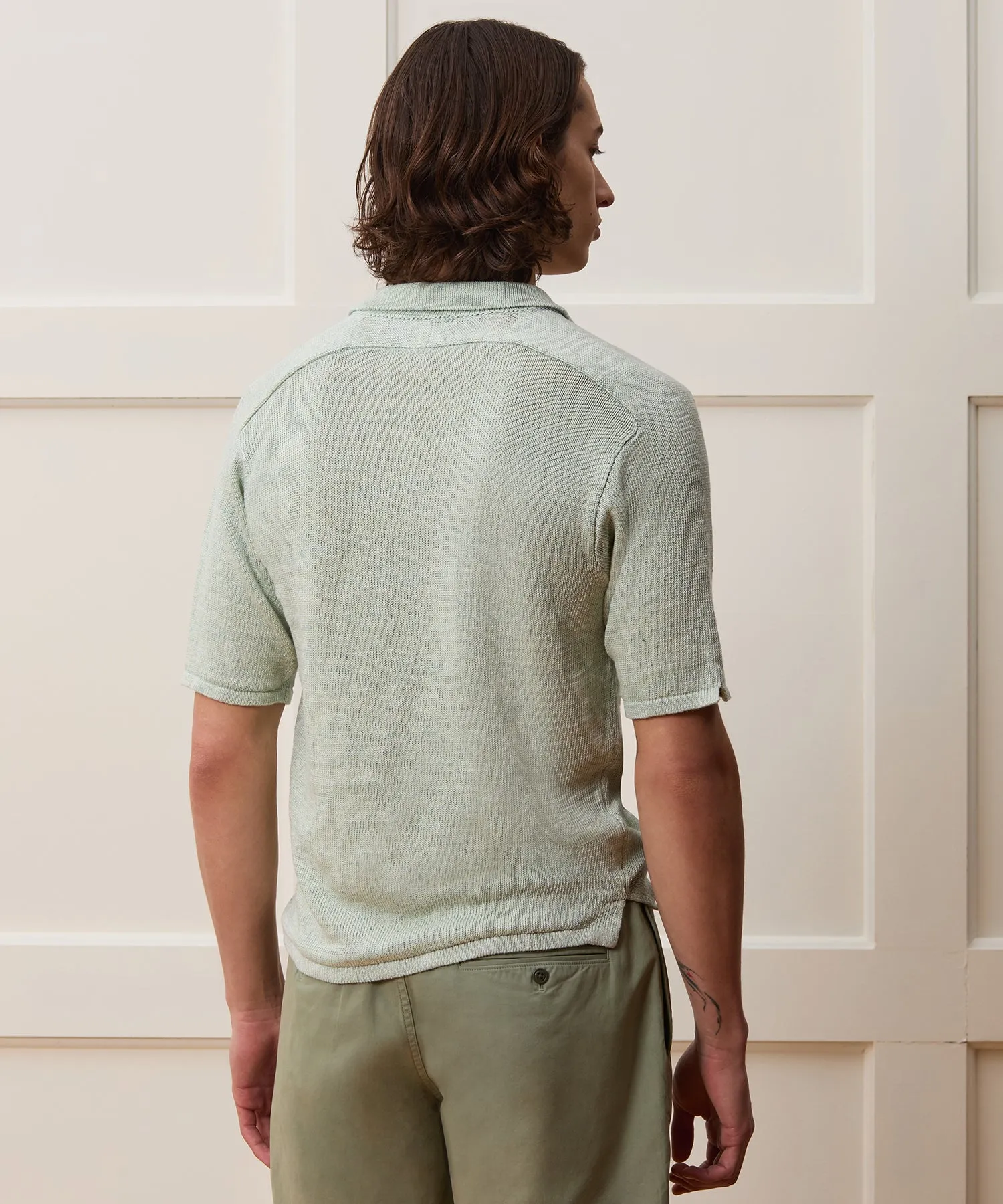 Inis Mein Washed Linen Polo