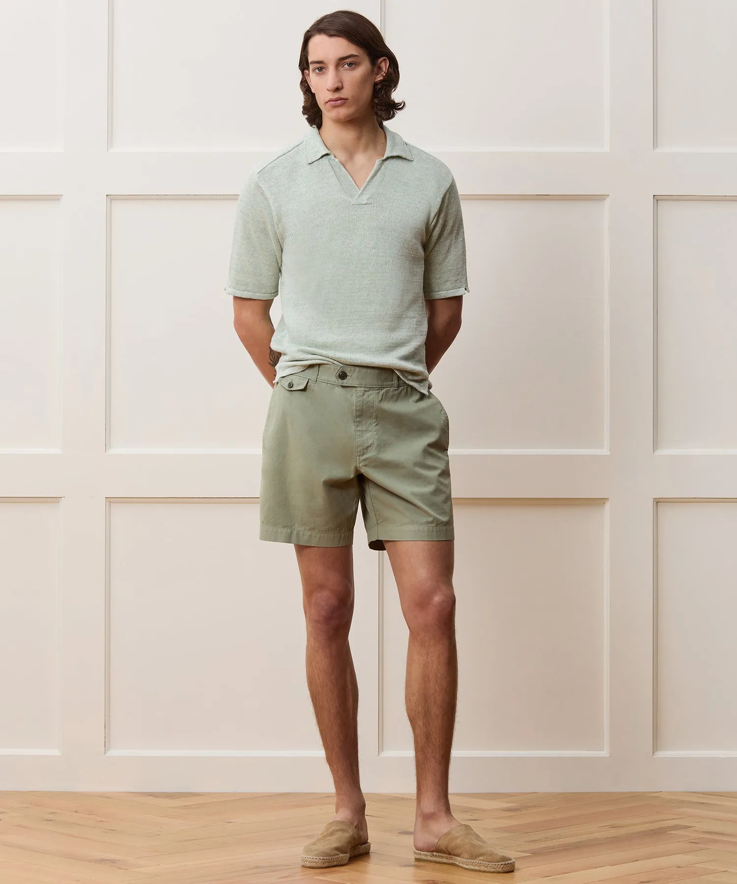 Inis Mein Washed Linen Polo