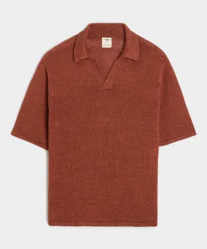 Inis Mein Washed Linen Polo