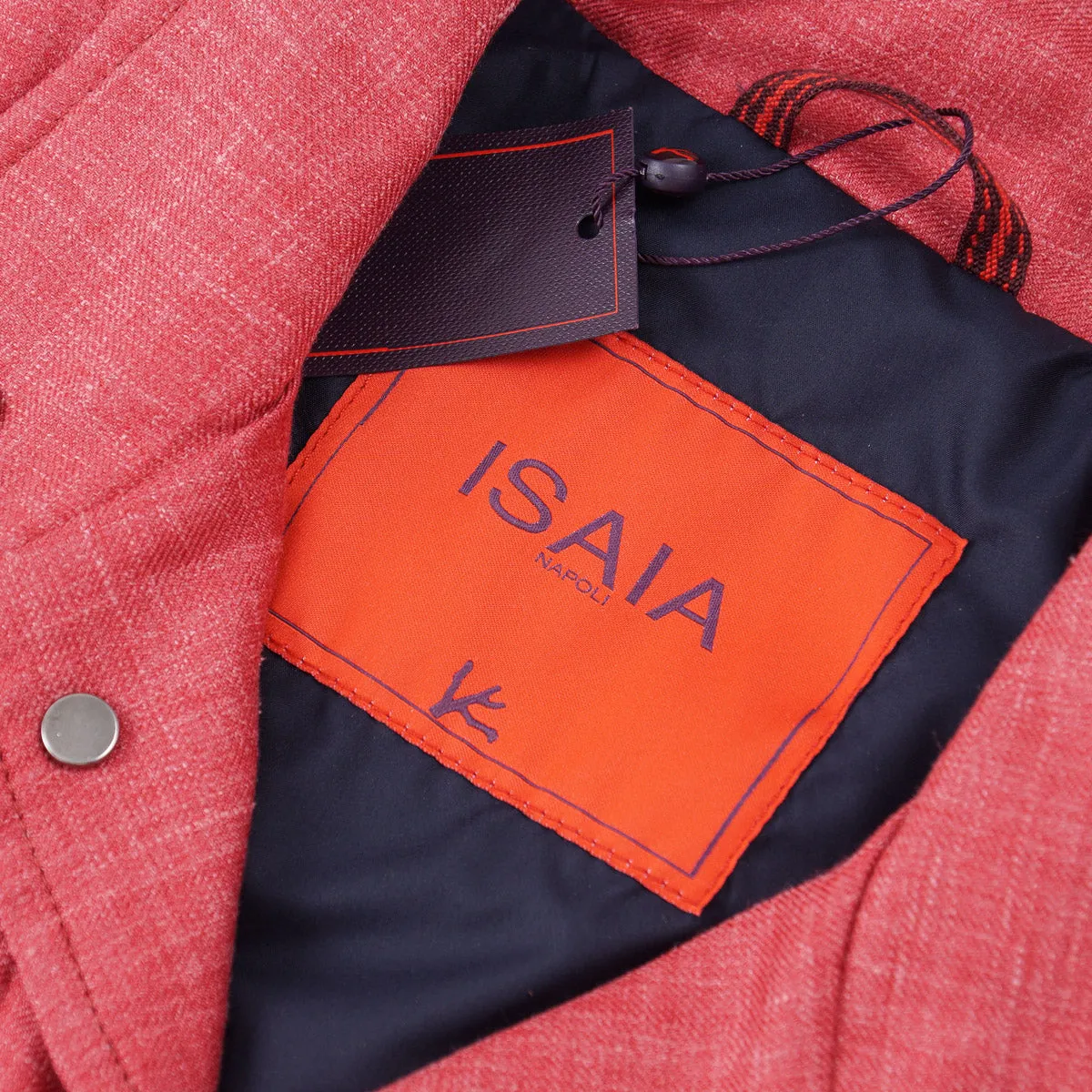Isaia Quilted Wool-Silk-Linen Vest
