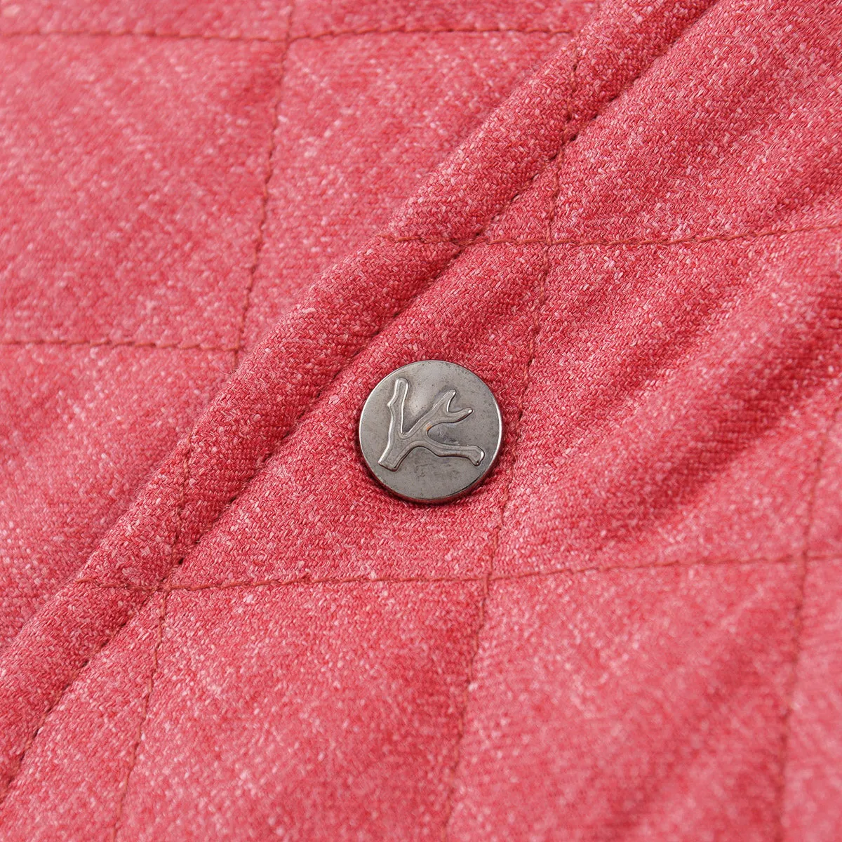 Isaia Quilted Wool-Silk-Linen Vest