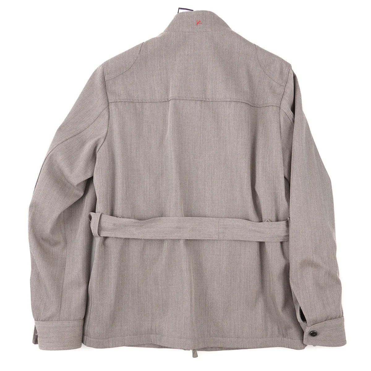 Isaia Twill Wool Field Jacket