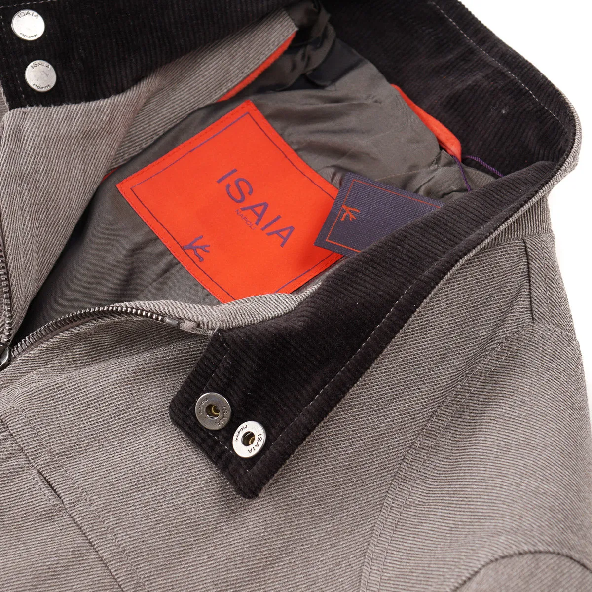 Isaia Twill Wool Field Jacket