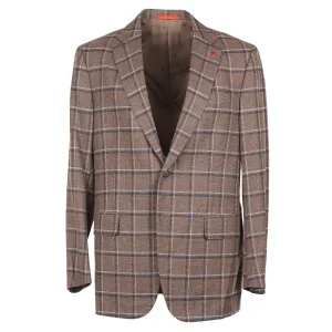 Isaia Woven Wool-Silk-Linen Sport Coat