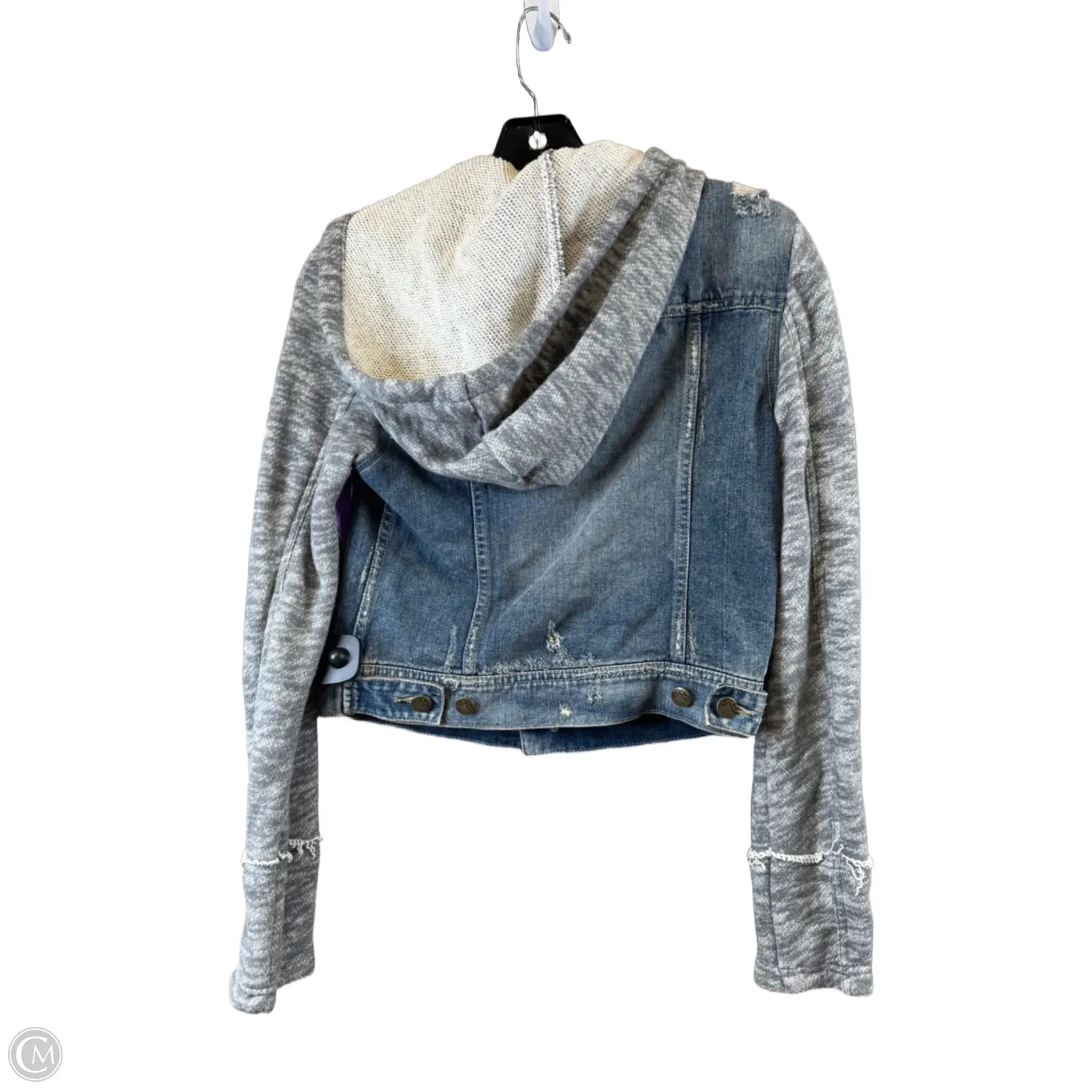 Jacket Denim By Free People In Blue Denim. Size: Xs