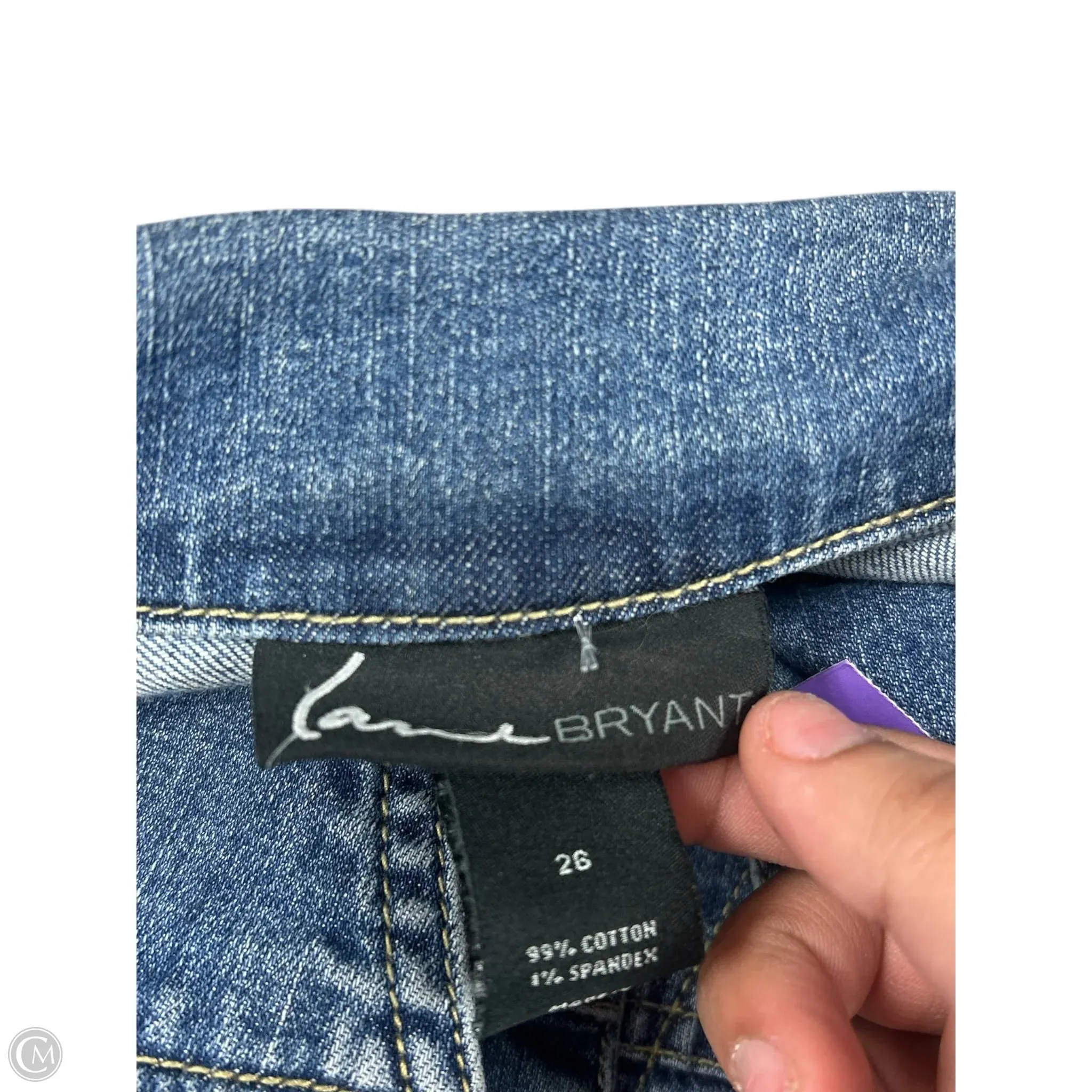 Jacket Denim By Lane Bryant In Blue Denim. Size: 4x