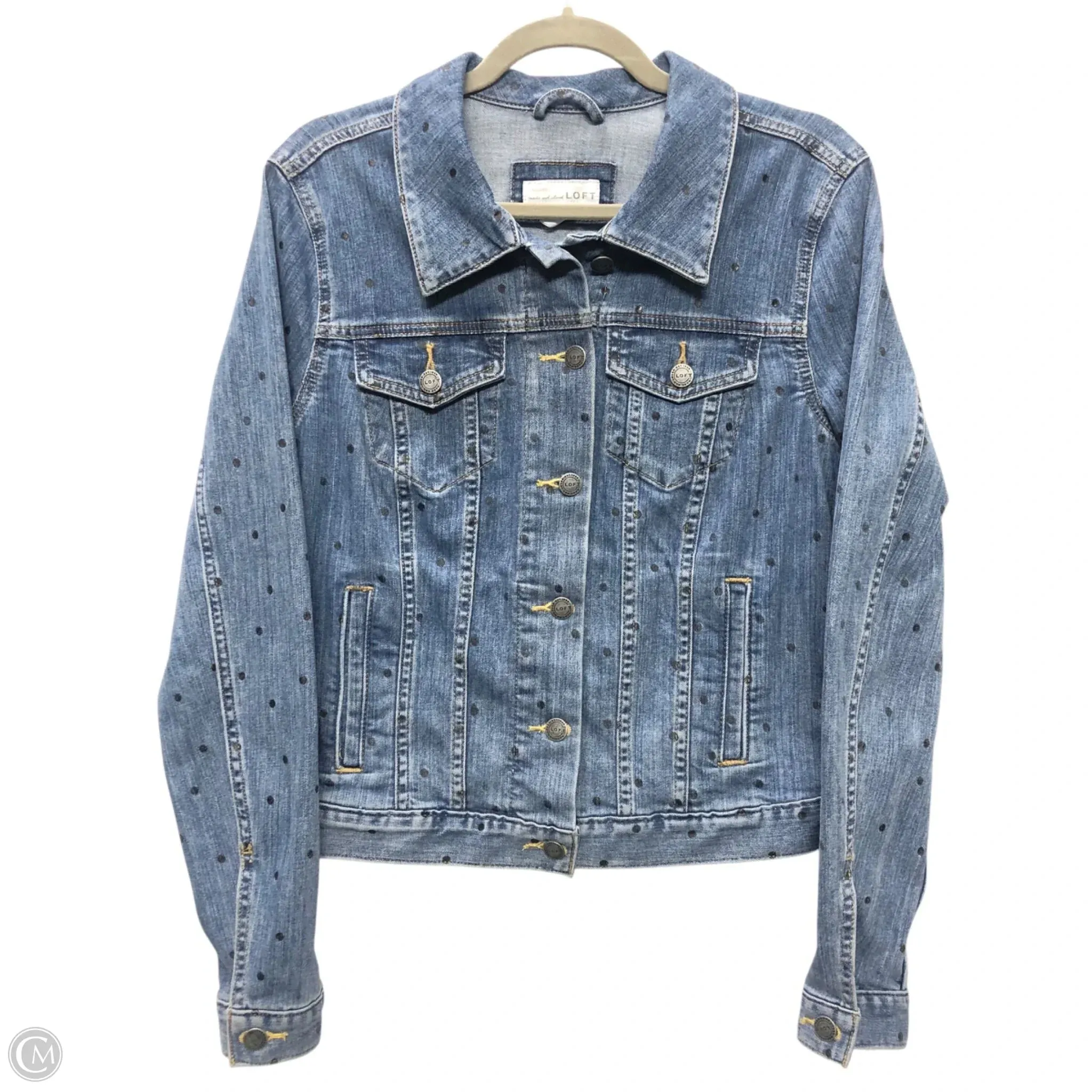 Jacket Denim By Loft In Blue Denim. Size: M
