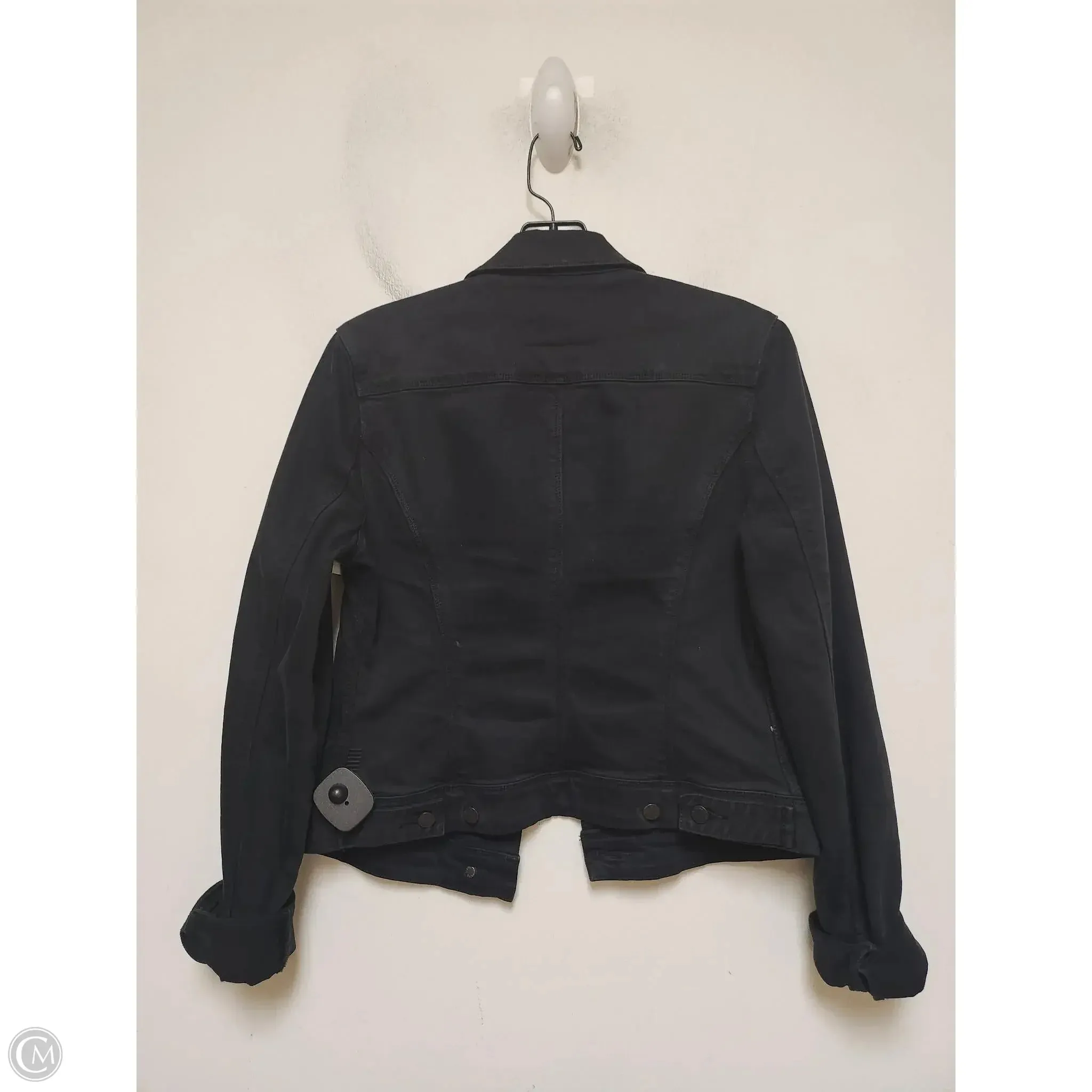 Jacket Denim By Paige In Black Denim. Size: S