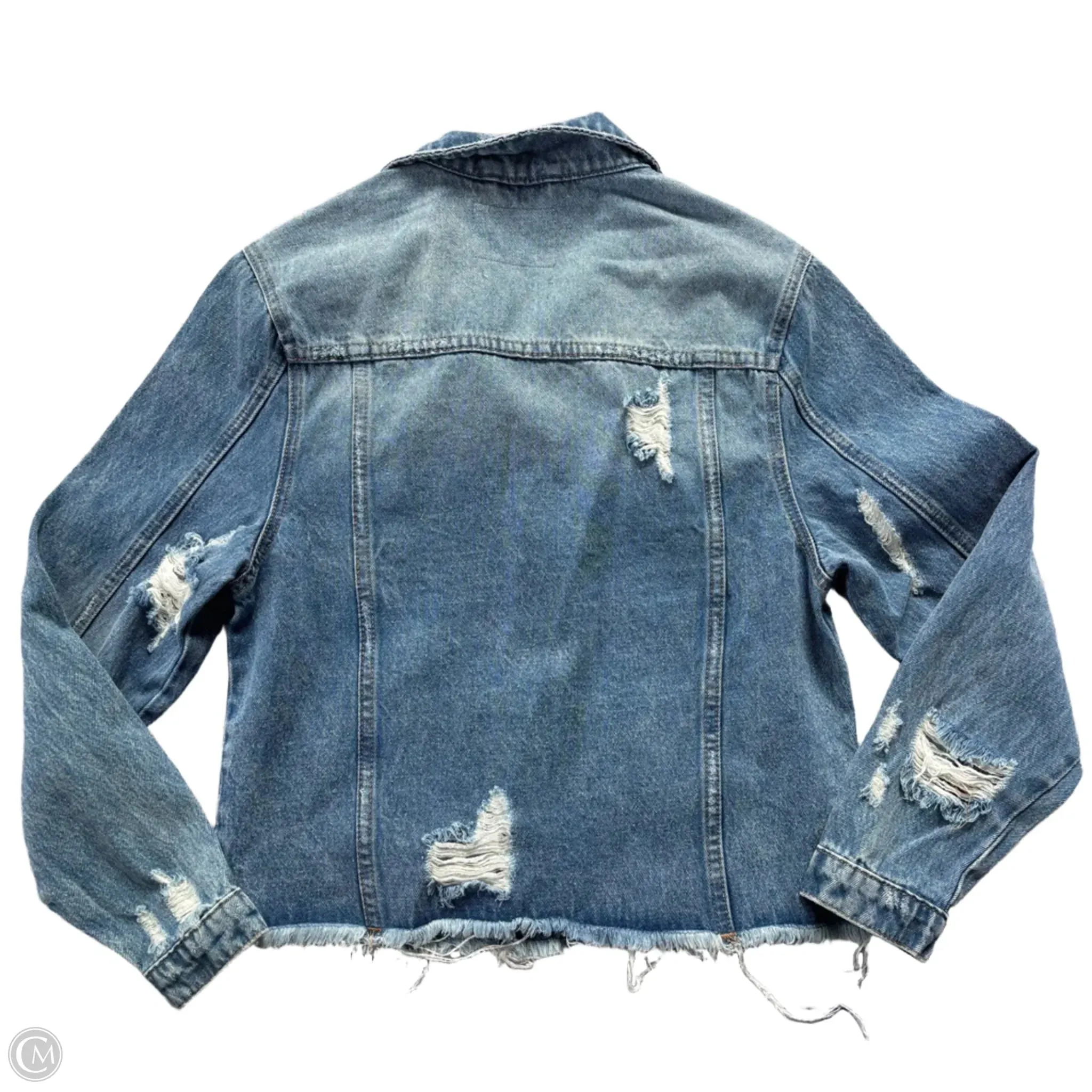 Jacket Denim By Vervet In Blue Denim. Size: S