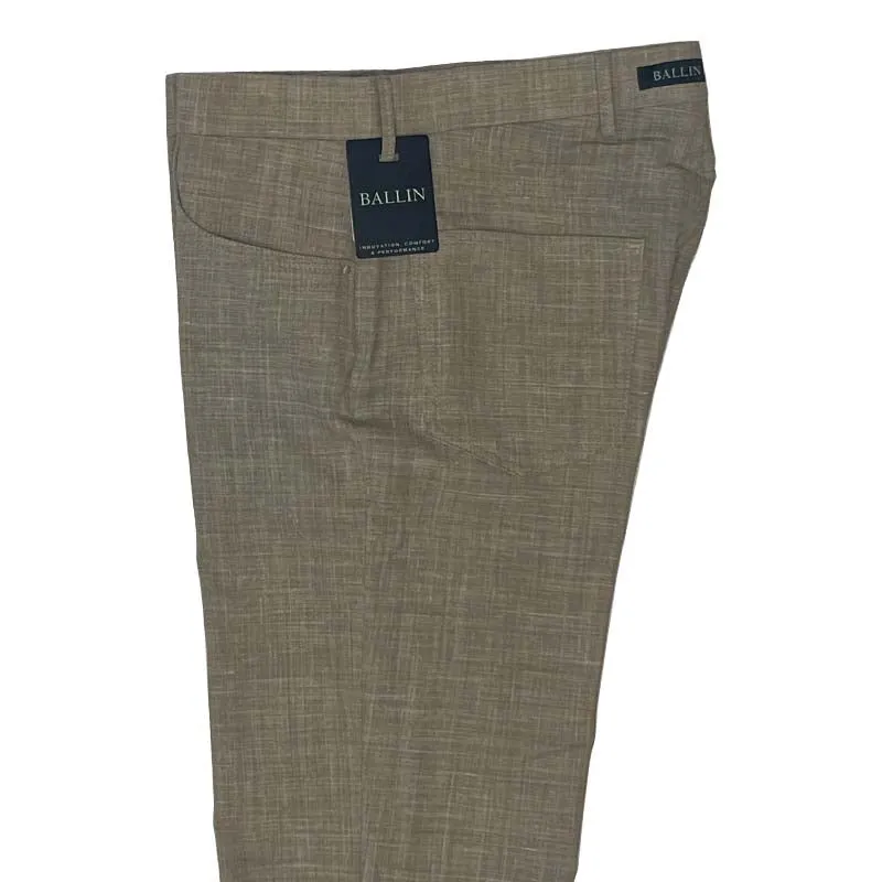 Khaki Performance Linen Pant - Connor Fit | Ballin