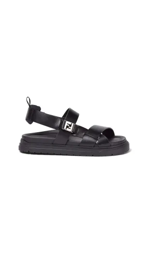 Leather Sandals - Black
