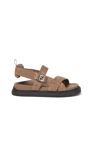 Leather Sandals - Brown