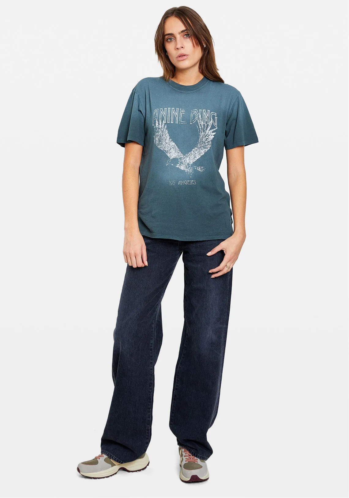 LILI TEE EAGLE FADED EMERALD GREEN