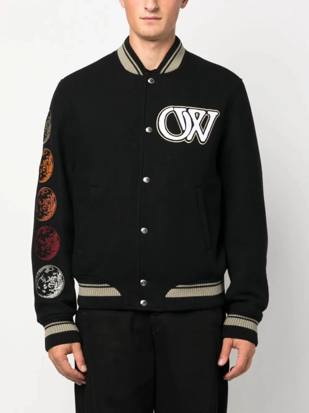 Logo-Appliqu Bomber Jacket