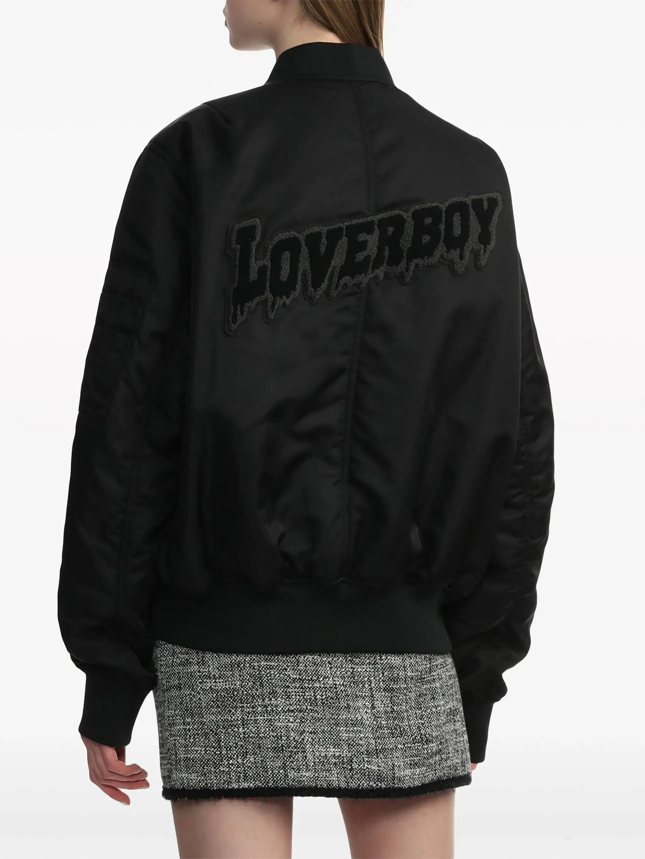 Logo-Appliqu Bomber Jacket