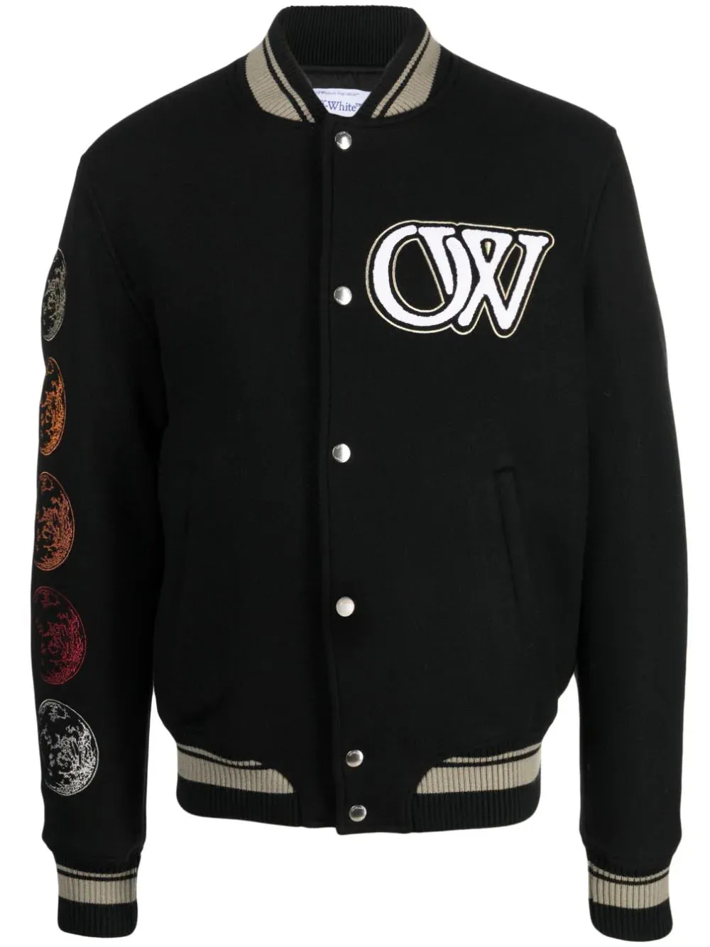 Logo-Appliqu Bomber Jacket