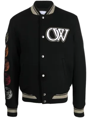 Logo-Appliqu Bomber Jacket