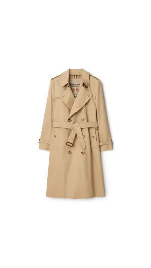Long Kensington Heritage Trench Coat - Honey