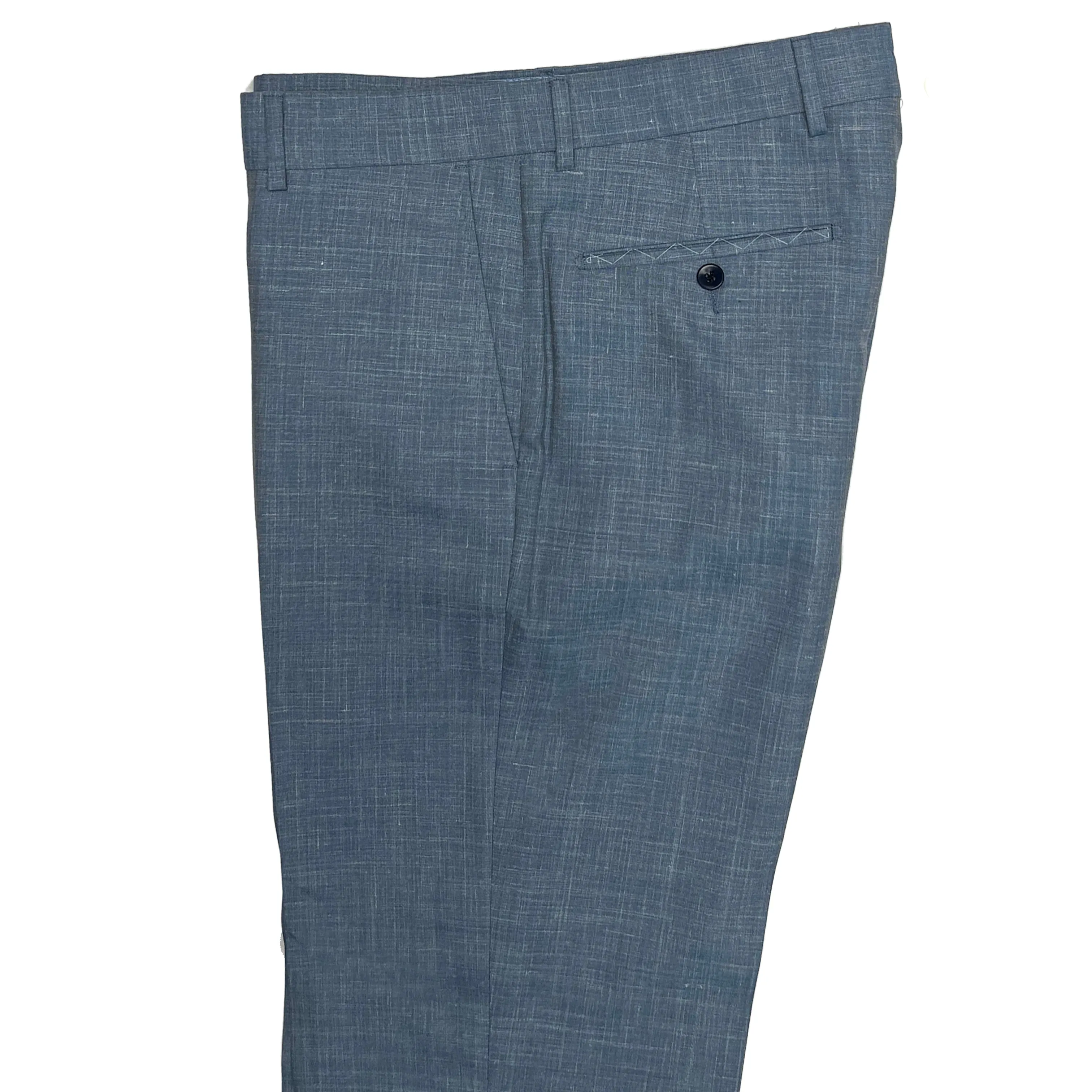 Lora Piana Luxury Linen Pant - Light Blue | Ballin