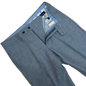 Lora Piana Luxury Linen Pant - Light Blue | Ballin