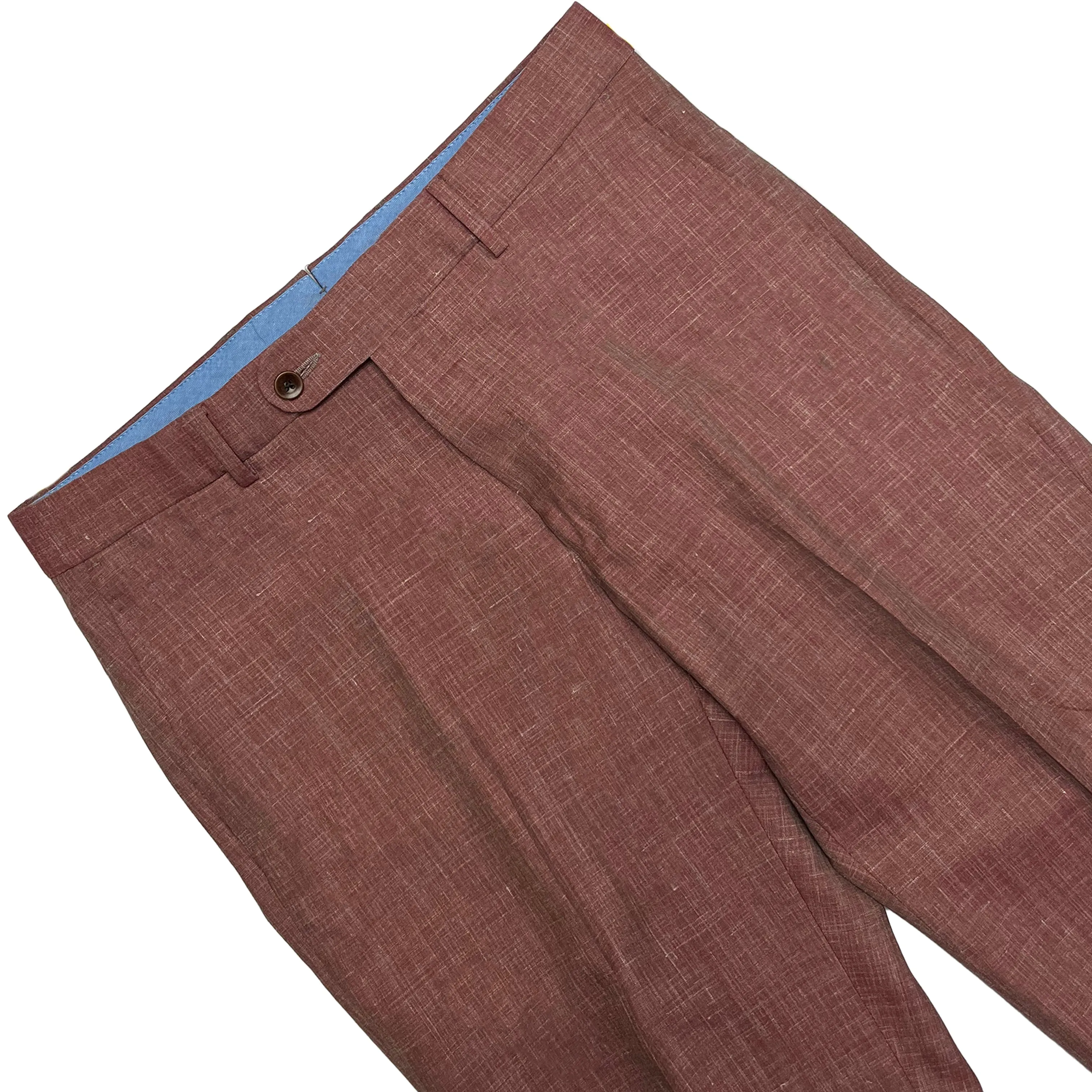 Lora Piana Luxury Linen Pant - Wildberry | Ballin