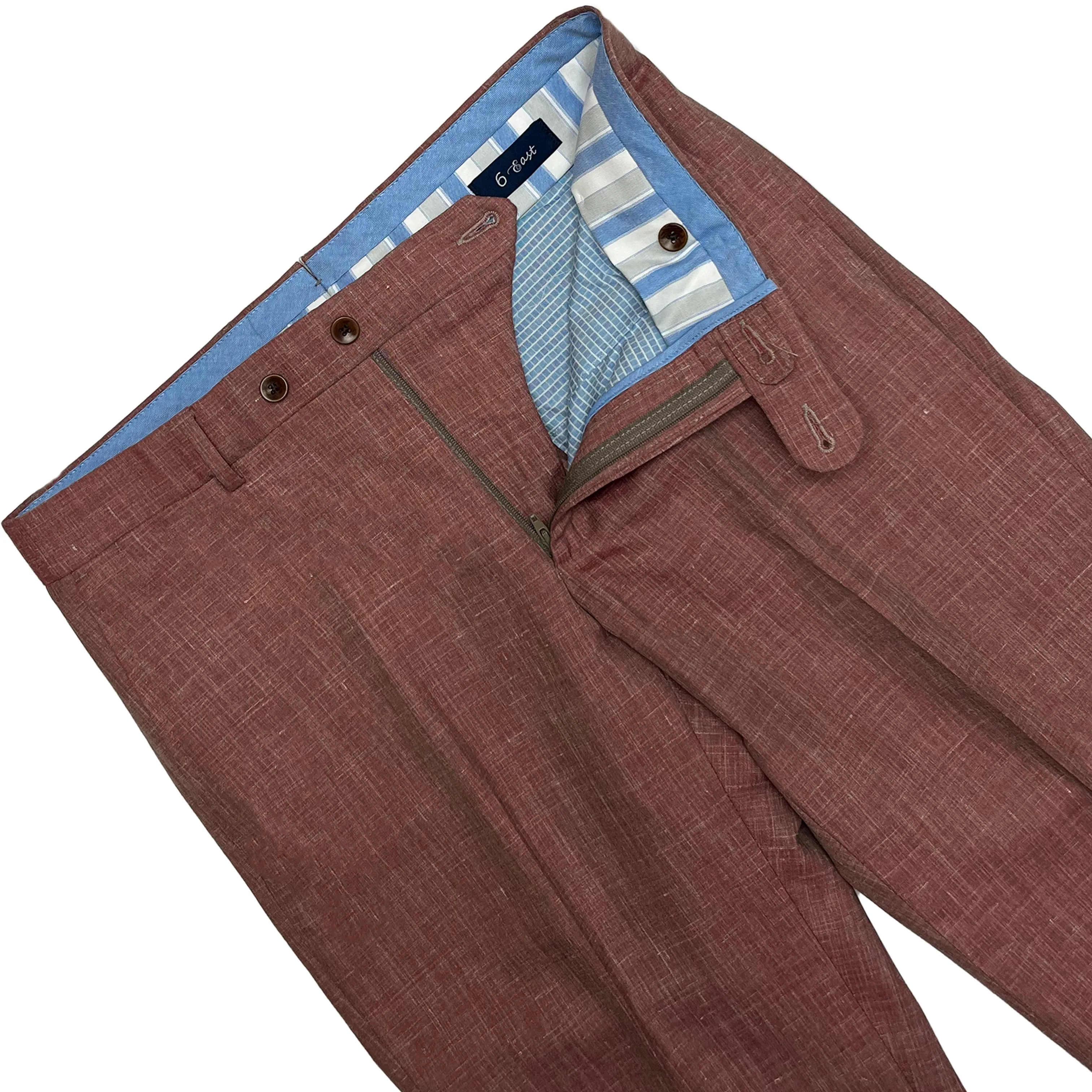 Lora Piana Luxury Linen Pant - Wildberry | Ballin