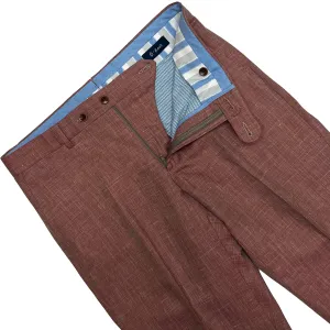 Lora Piana Luxury Linen Pant - Wildberry | Ballin