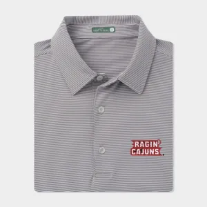 Louisiana Pinstripe Performance Polo