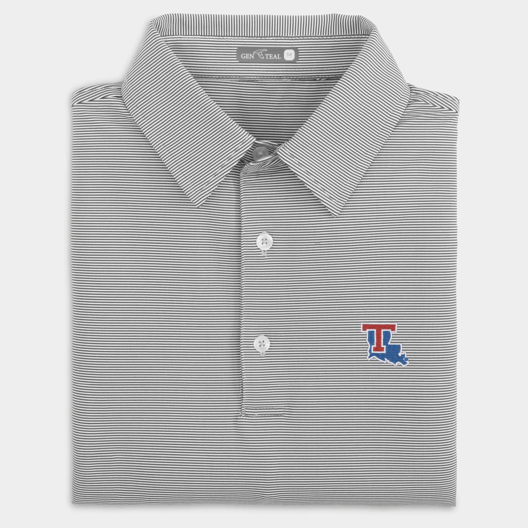 Louisiana Tech Pinstripe Performance Polo