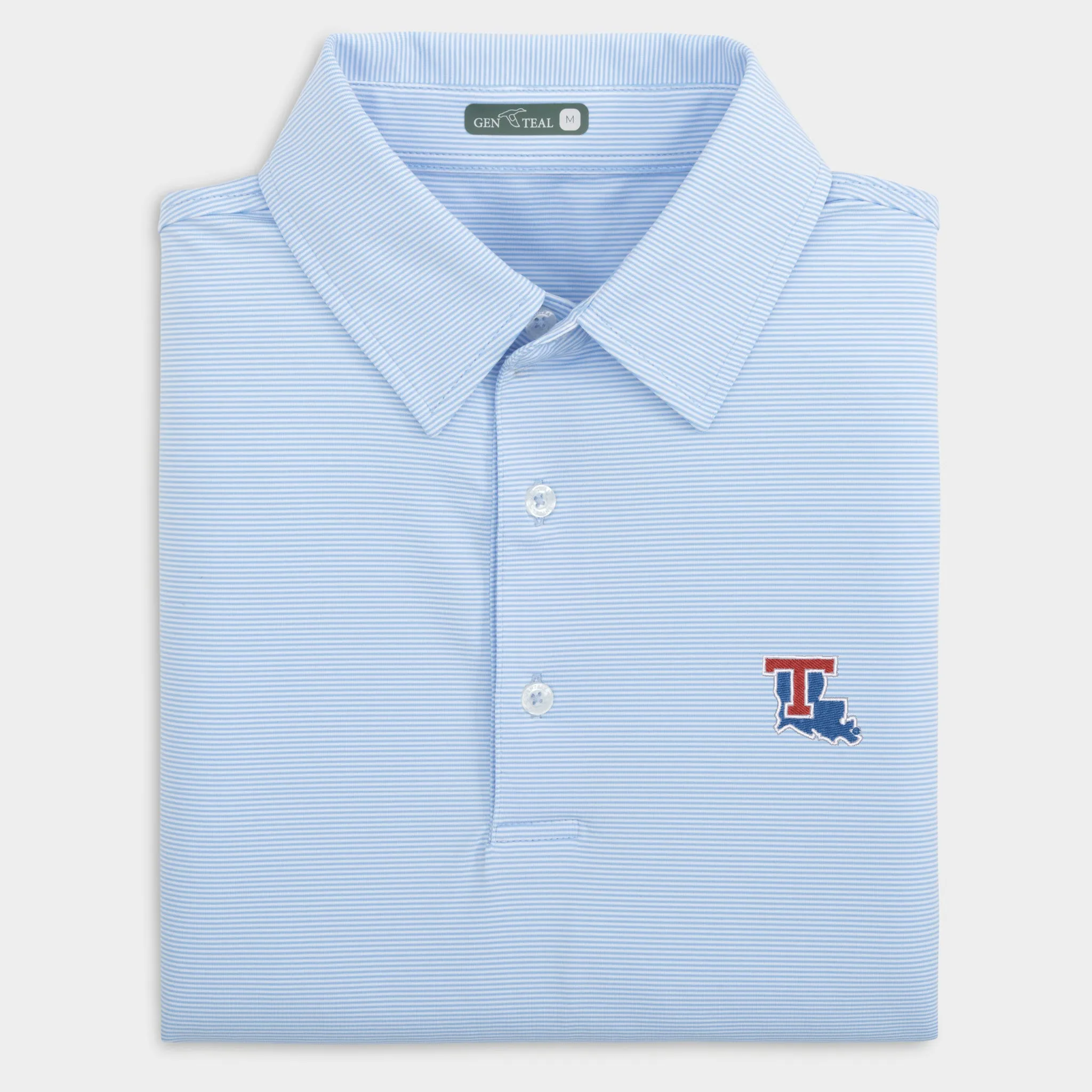 Louisiana Tech Pinstripe Performance Polo