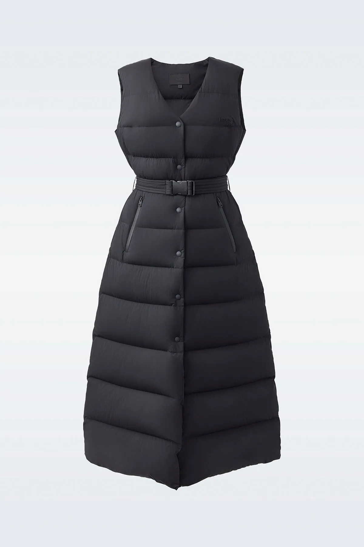 MISTY-CITY Sleeveless light down coat Black