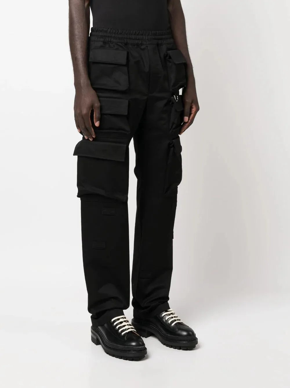 Multi-Pocket Cotton Cargo Trousers