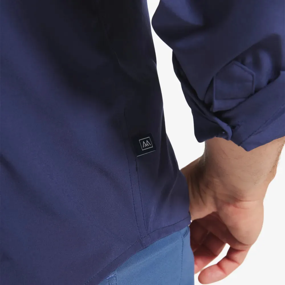 Navy Solid Leeward Dress Shirt - No Tuck | Mizzen   Main