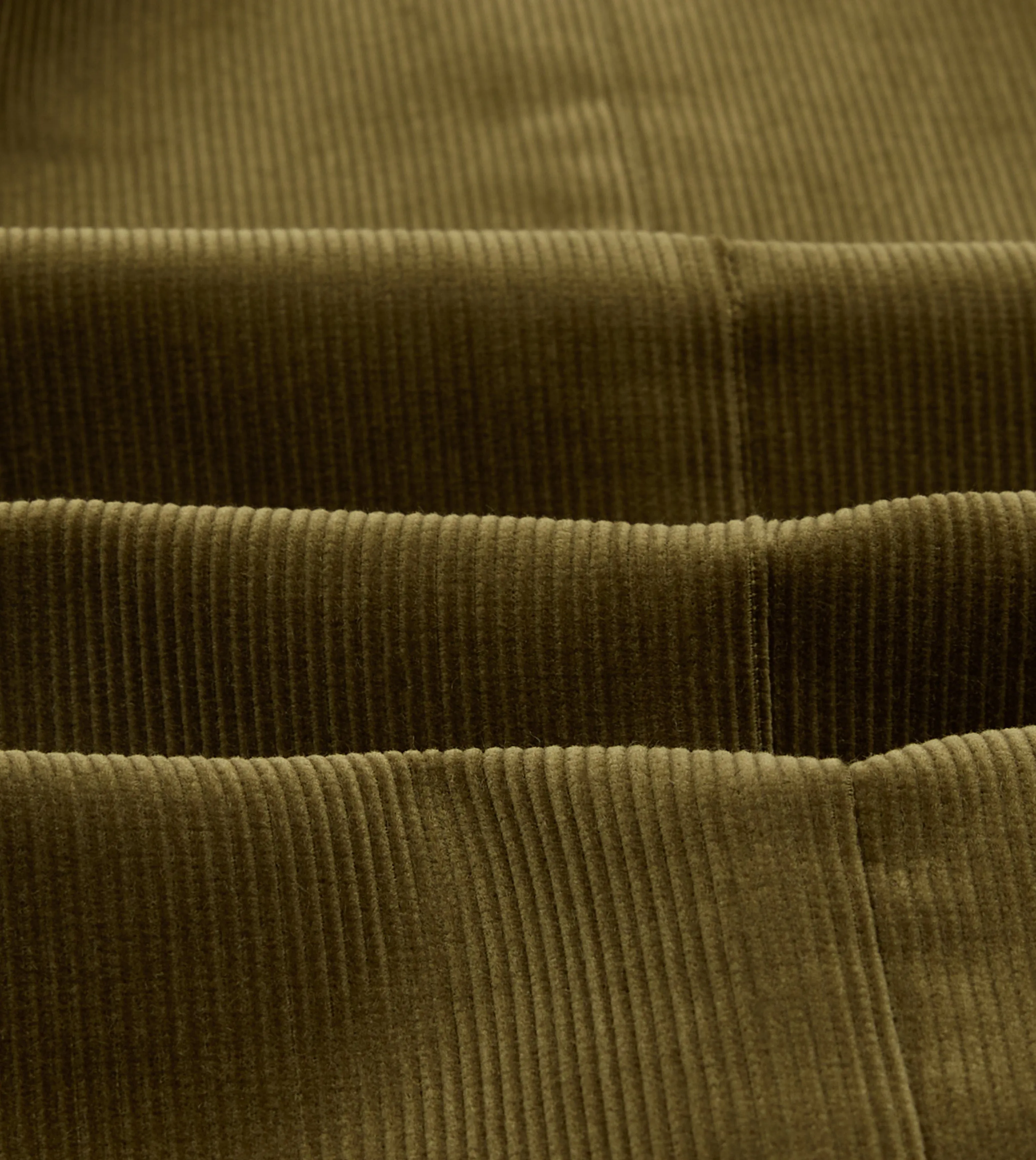 Olive Green Mid-Wale Cotton Corduroy TailoredJacket
