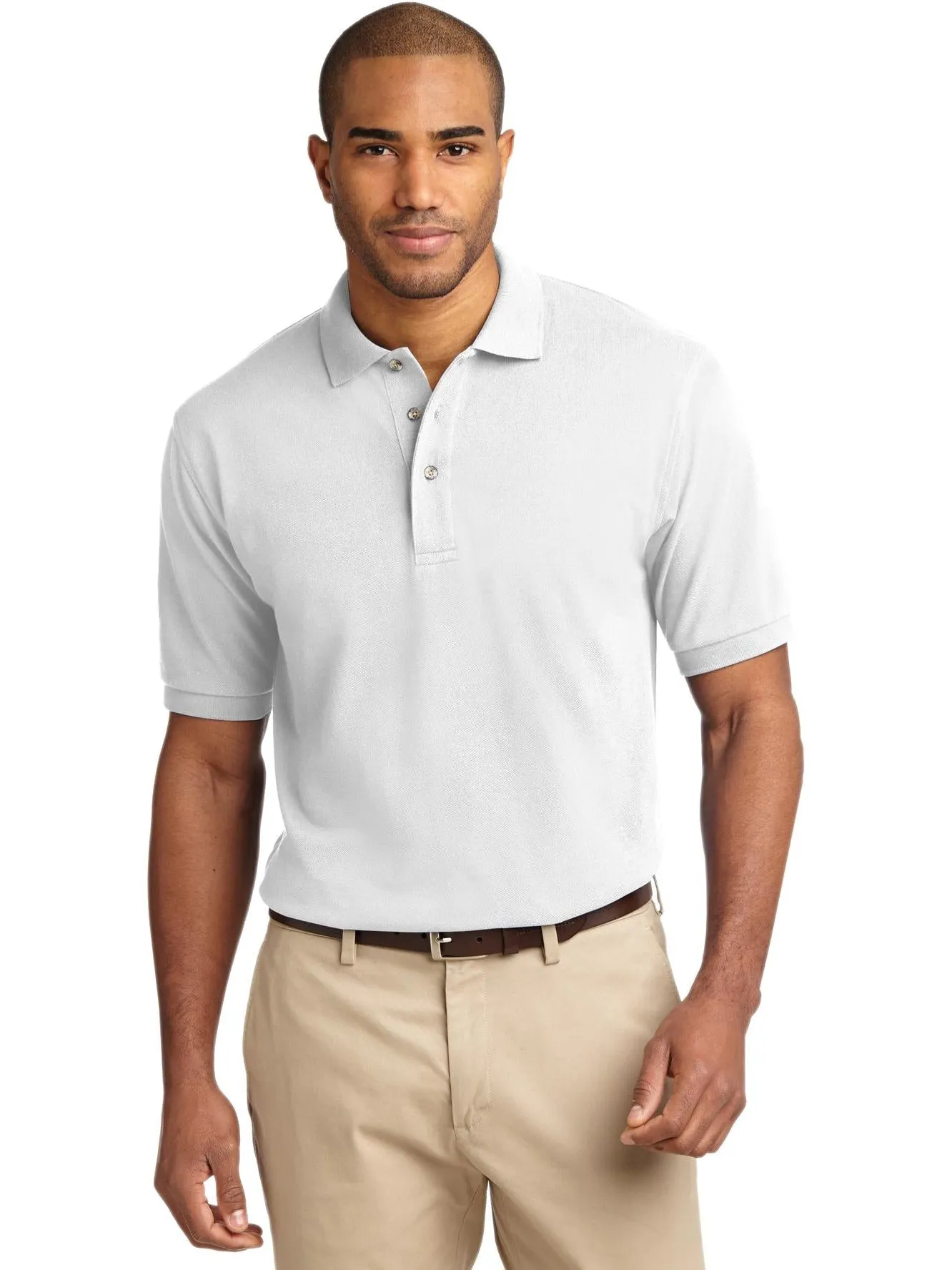 OUTLET-Port Authority Pique Knit Polo Shirt