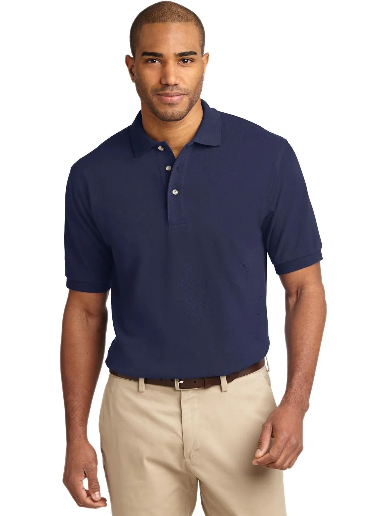 OUTLET-Port Authority Pique Knit Polo Shirt