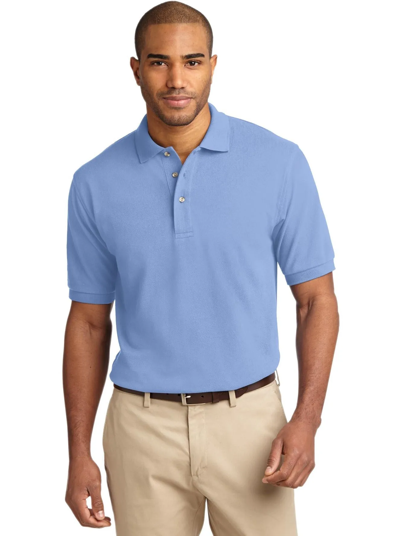 OUTLET-Port Authority Pique Knit Polo Shirt