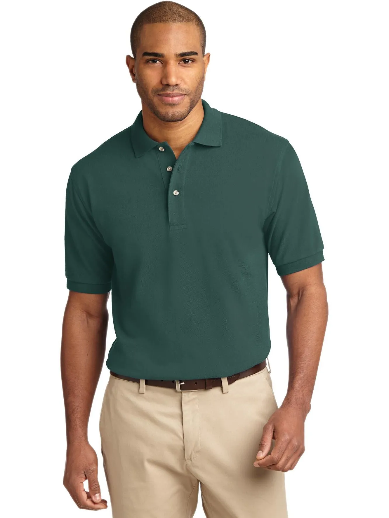 OUTLET-Port Authority Pique Knit Polo Shirt