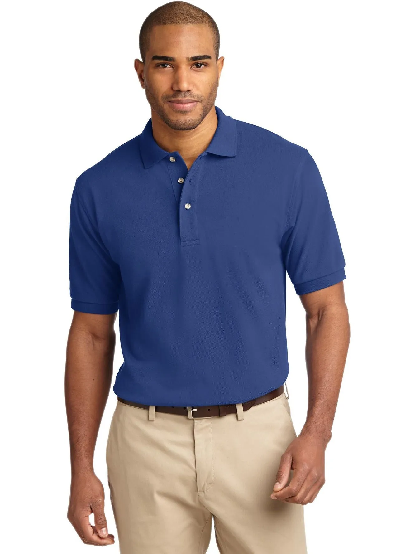 OUTLET-Port Authority Pique Knit Polo Shirt