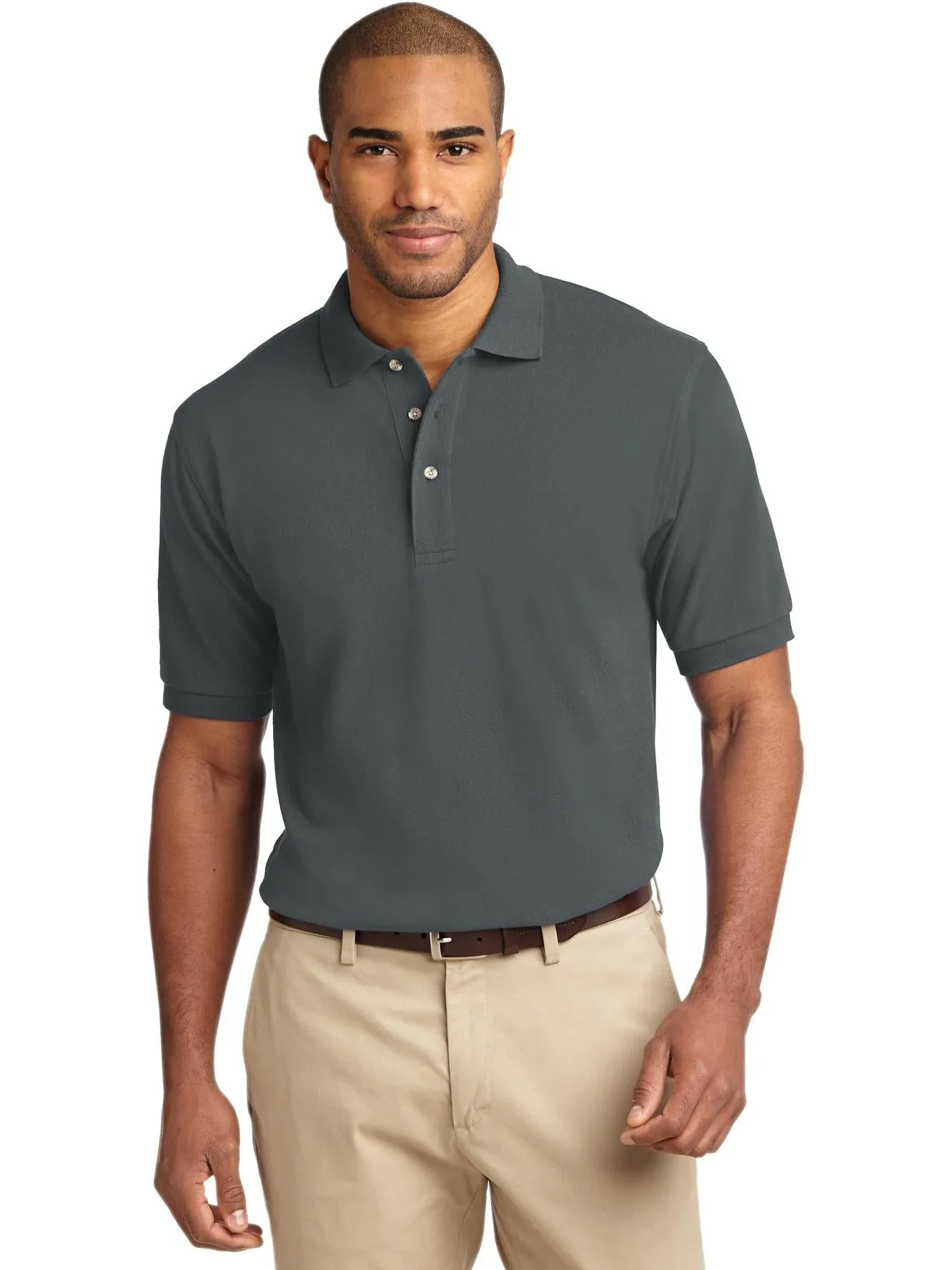 OUTLET-Port Authority Pique Knit Polo Shirt