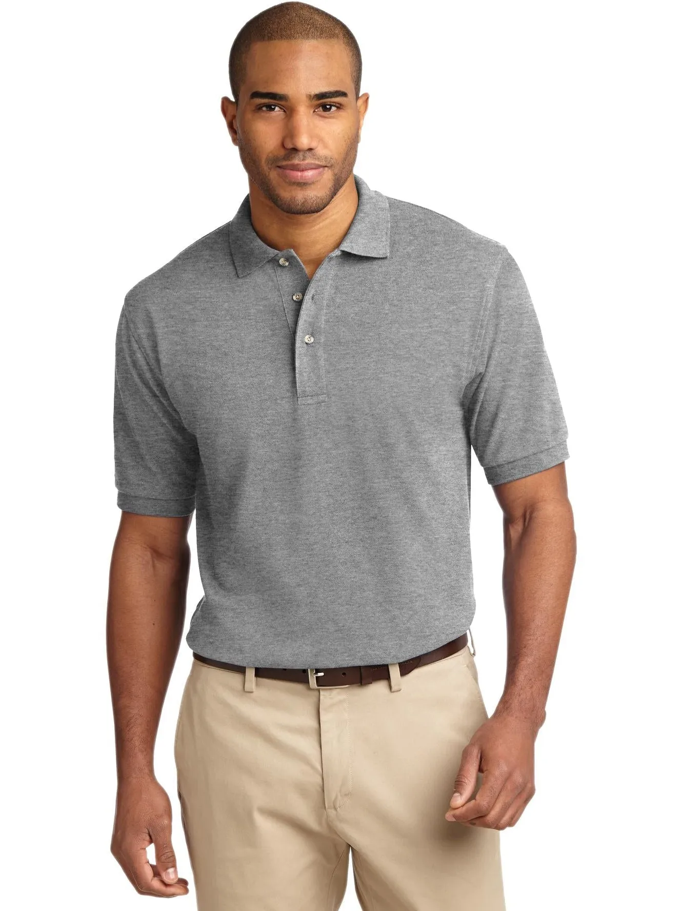 OUTLET-Port Authority Pique Knit Polo Shirt