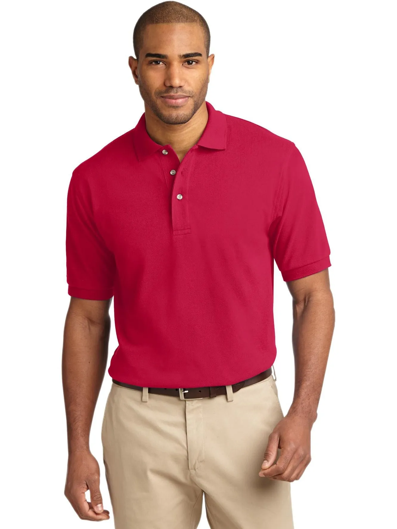 OUTLET-Port Authority Pique Knit Polo Shirt
