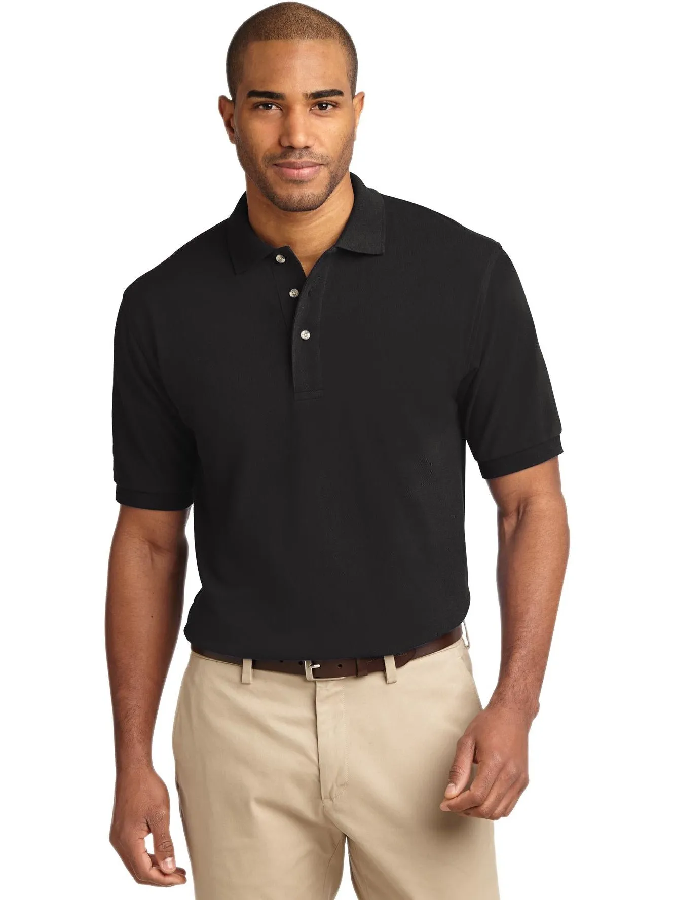 OUTLET-Port Authority Pique Knit Polo Shirt