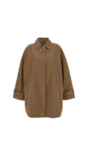 Oversized Trench Coat - Brown
