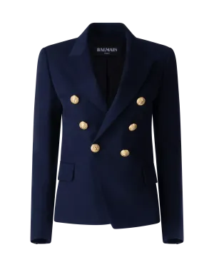 Peak Lapel Wool Blazer