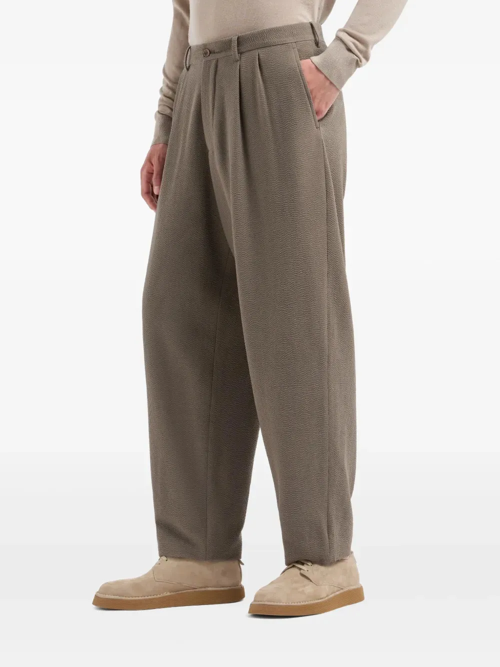 Pleat-Detail Trousers