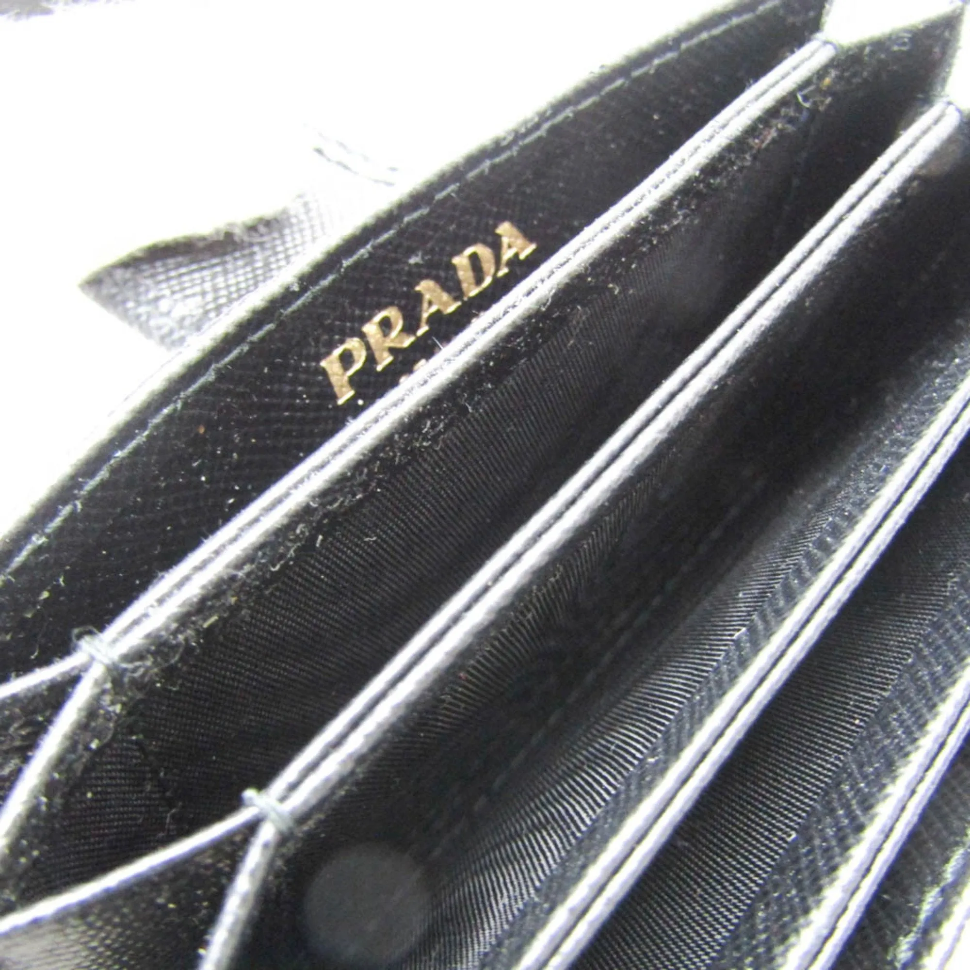 Prada Saffiano Black Leather Accessories