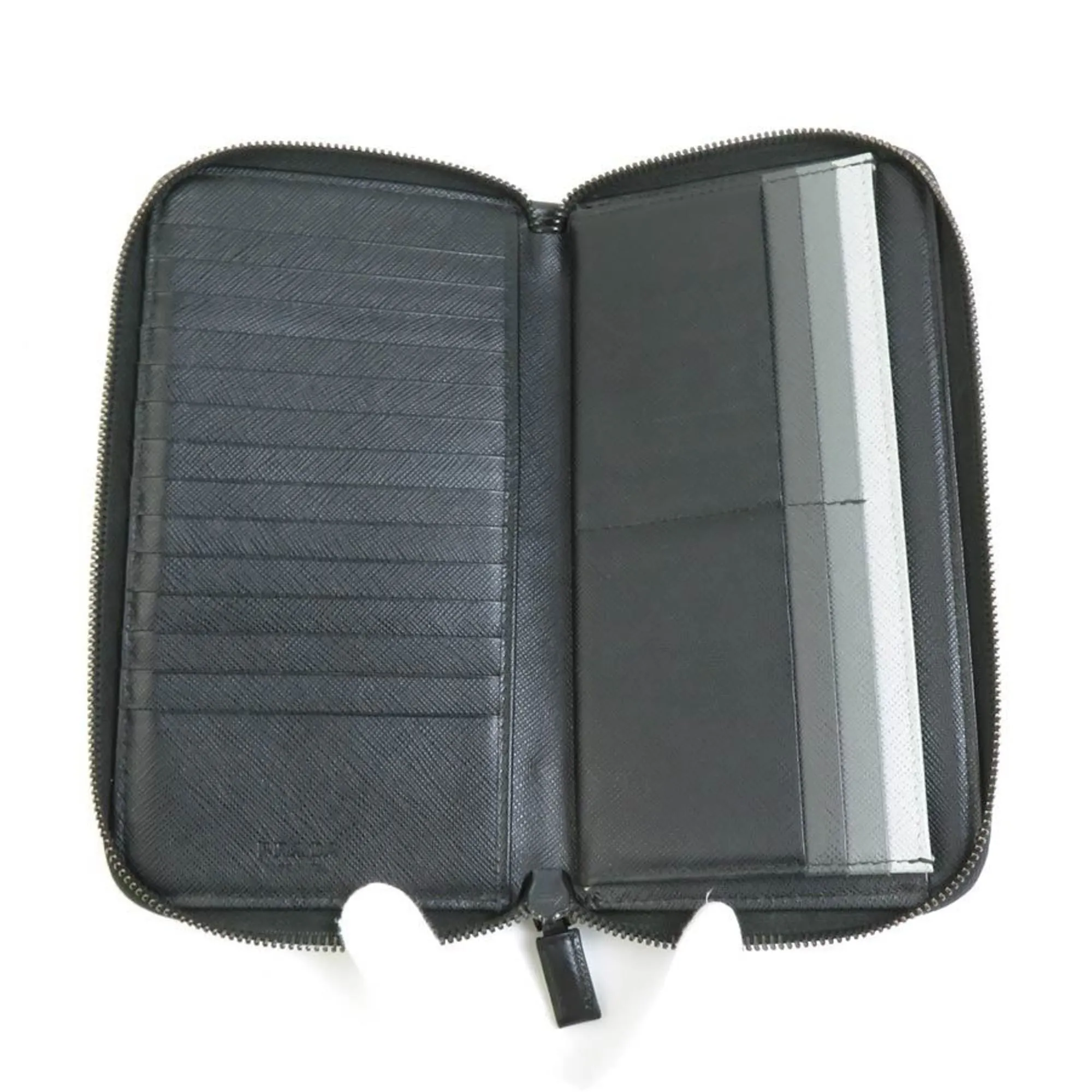 Prada Saffiano Black Leather Accessories